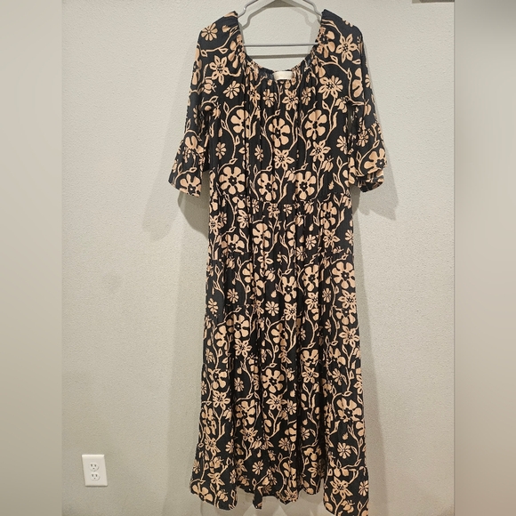 Natalie Martin Mesa Floral Midi Dress • Luxury Boho • $388 MSRP • Resort Wear - Picture 4 of 7